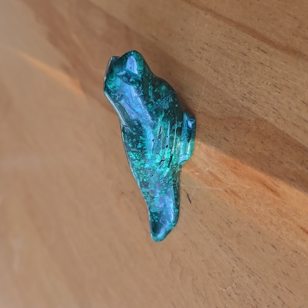 Malachite Bird Sculpture +/- 2"
